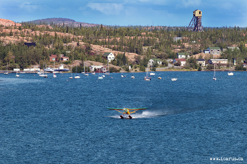 Norseman takeoff at Back Bay in Yellowknife Icarus Photography
